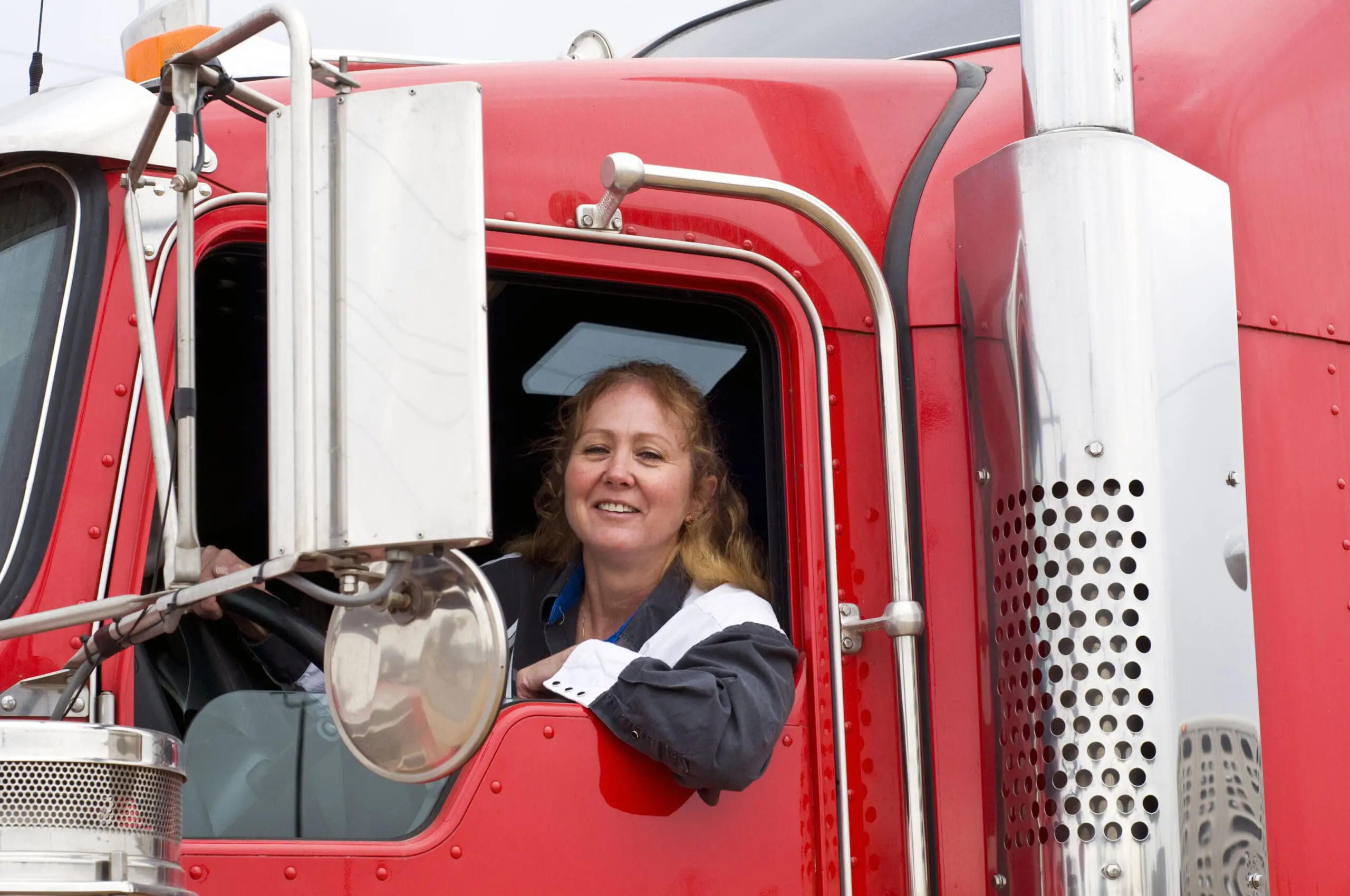 female truck driver